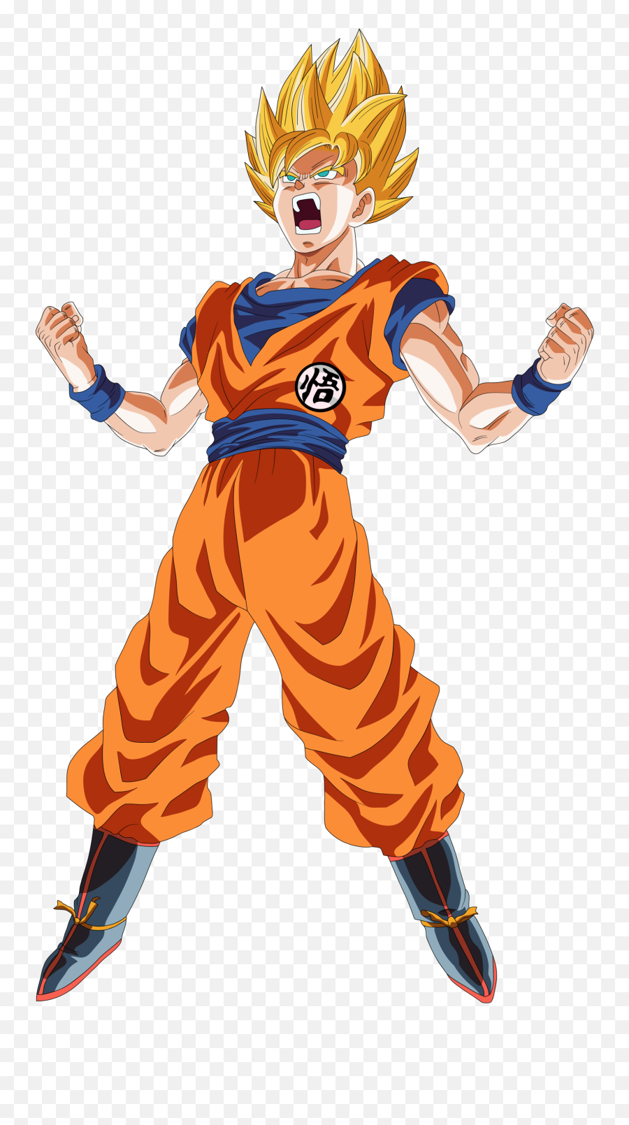 Download Hd Goku Ssj6 Dbz Son Goku Saiyan Power Super - Goku Super Saiyan God Emoji,Goku Hair Png