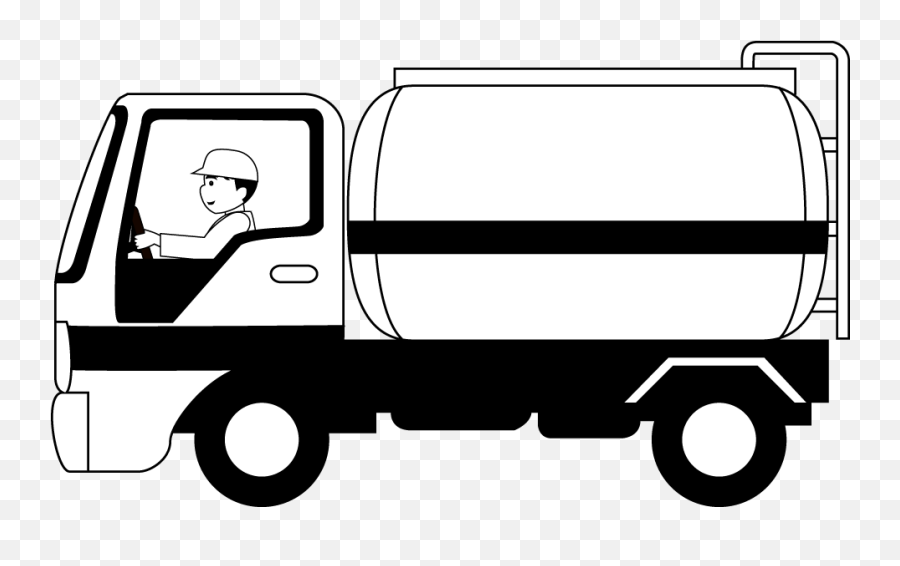 Clipart Truck - Water Truck Water Tanker Clipart Emoji,Truck Clipart Black And White