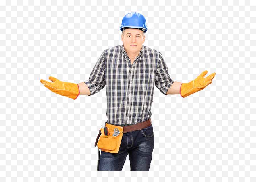Confused Construction Worker Png Image - Confused Construction Worker Png Emoji,Construction Worker Png