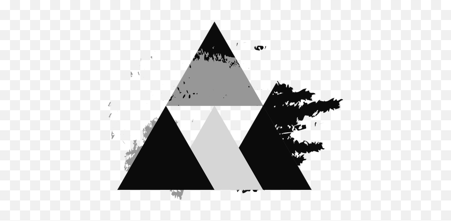 Triangle Abstract Grunge Logo - Dot Emoji,Grunge Logo
