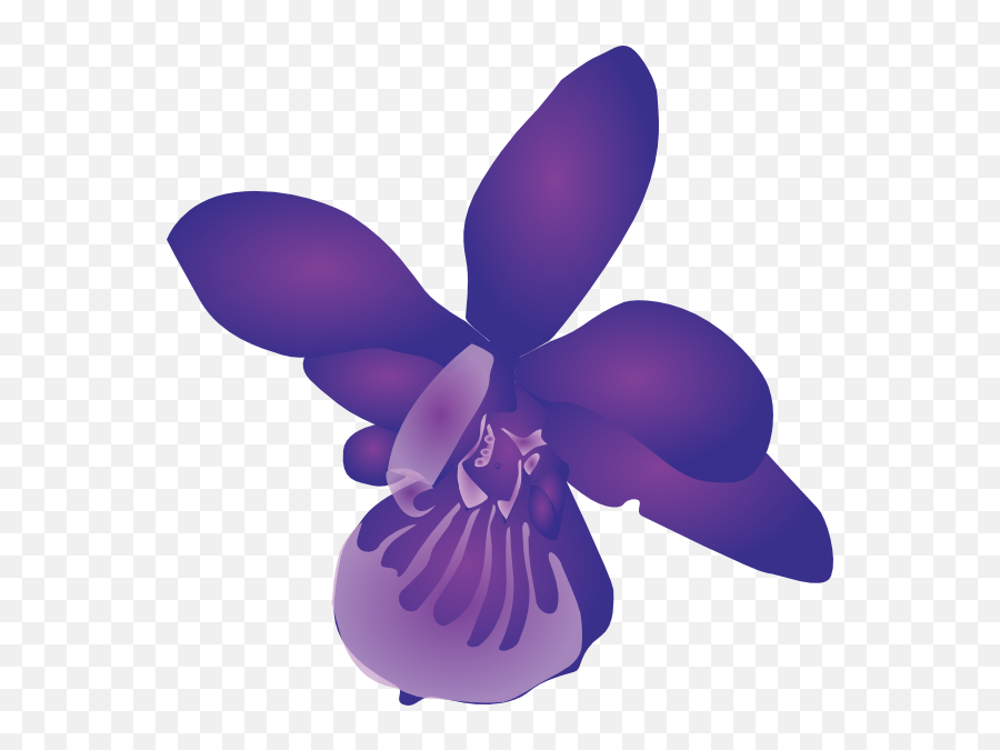 Flower Clip Art At Clkercom - Vector Clip Art Online Portable Network Graphics Emoji,Orchid Clipart