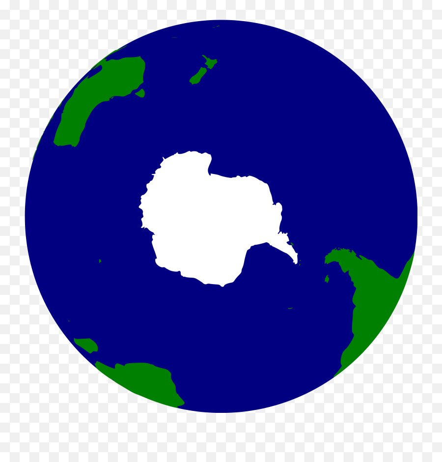 Big Image - Antarctica Globe Clipart 2400x2400 Png Southern Hemisphere Clipart Emoji,Globe Clipart Png