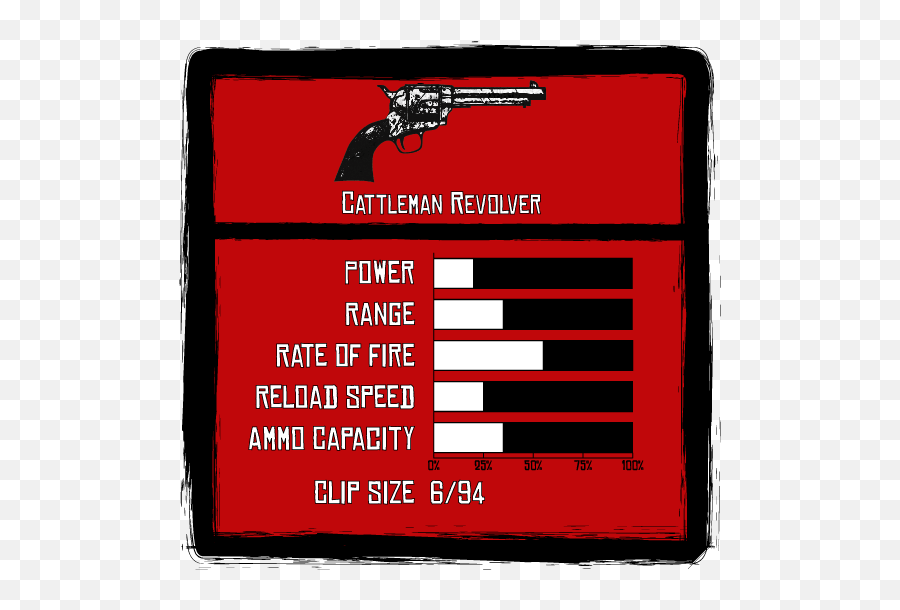 Cattleman Revolver - Cattleman Revolver Rdr1 Emoji,Red Dead Redemption 2 Png
