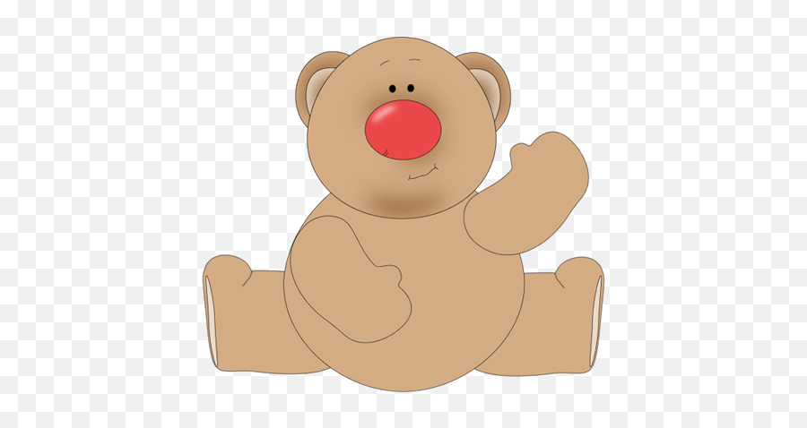 Bear Waving Clip Art - Soft Emoji,Waving Clipart