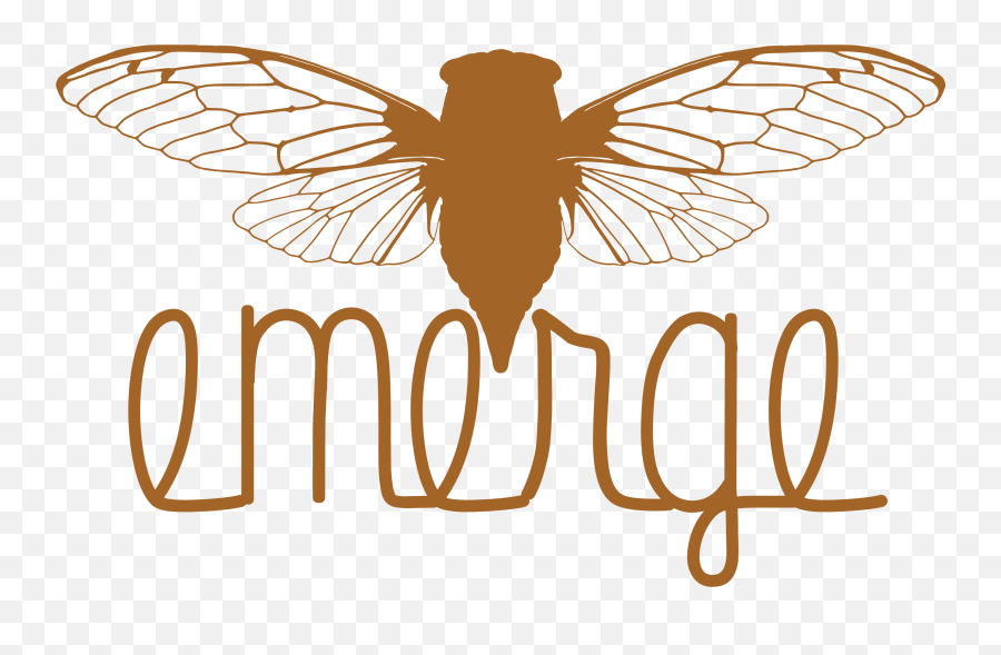 Emerge Logo U2013 Emerge Cda - Cicada Silhouette Emoji,Moth Logo