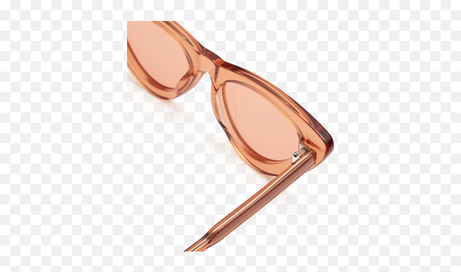 006 Clear Sunglasses In Peach - For Teen Emoji,Sunglasses Transparent