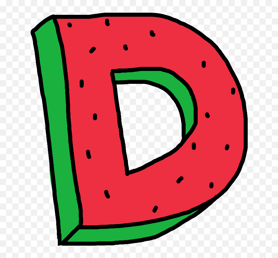 Alphabet Watermelon Zumiez Of Oddfuture Dope D Letter - D Letter Clipart Emoji,Letter Clipart