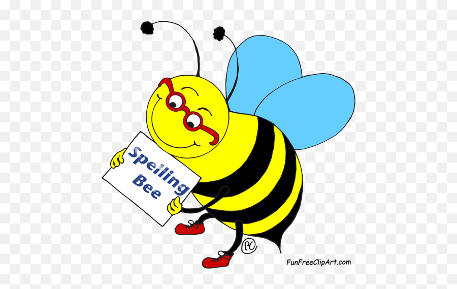 Spelling Bee Clip Art Free - Transparent Spelling Bee Png Emoji,Bumblebee Clipart