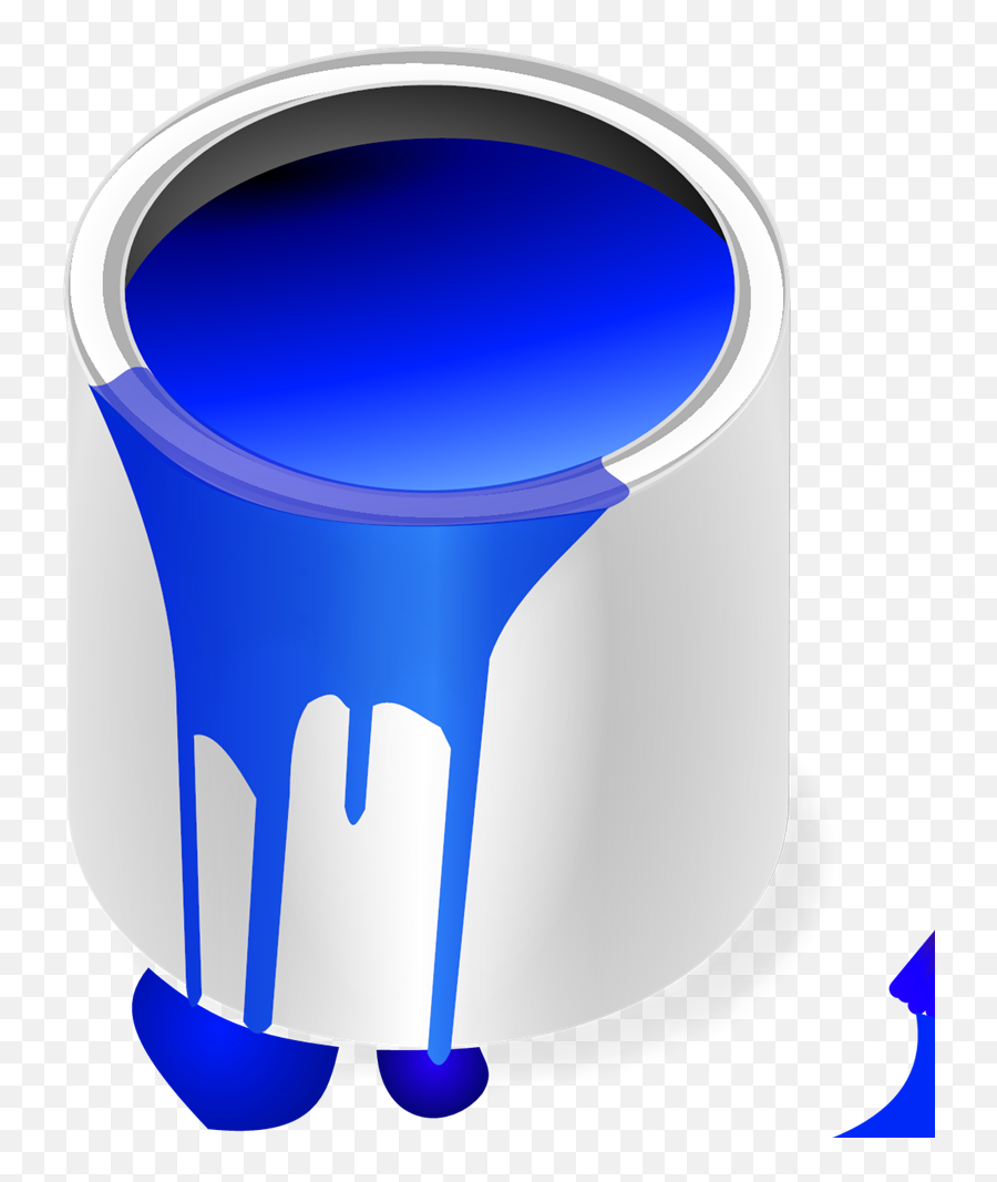 Blue Paint Brush And Can Svg Vector Blue Paint Brush And Emoji,Pint Clipart