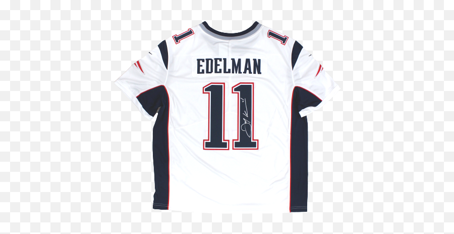 Julian Edelman New England Patriots Signed White Nike Limited Jersey Jsa Emoji,New England Patriots Png