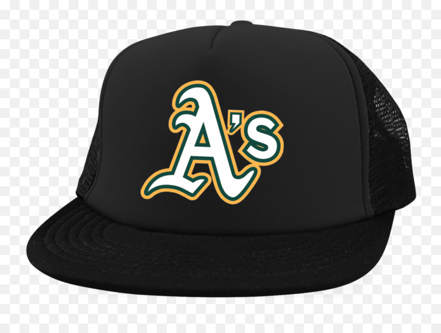 Official Oakland Au0027s Classic Logo District Trucker Hat With Snapback Emoji,Oakland Athletics Logo Png