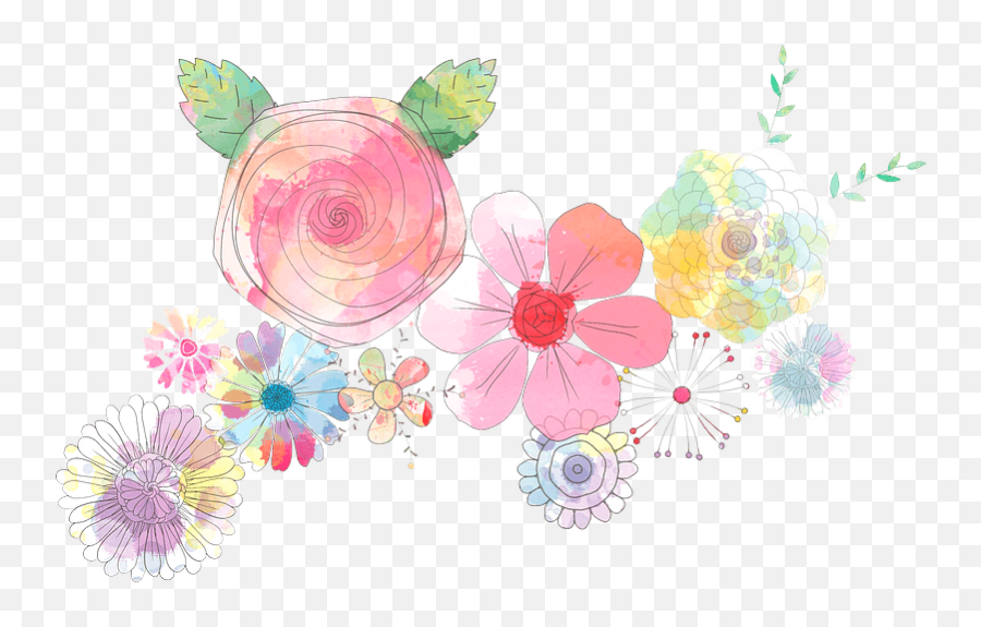 Abstract Flowers Clipart Free Download Transparent Png - Abstract Art Emoji,Flowers Clipart