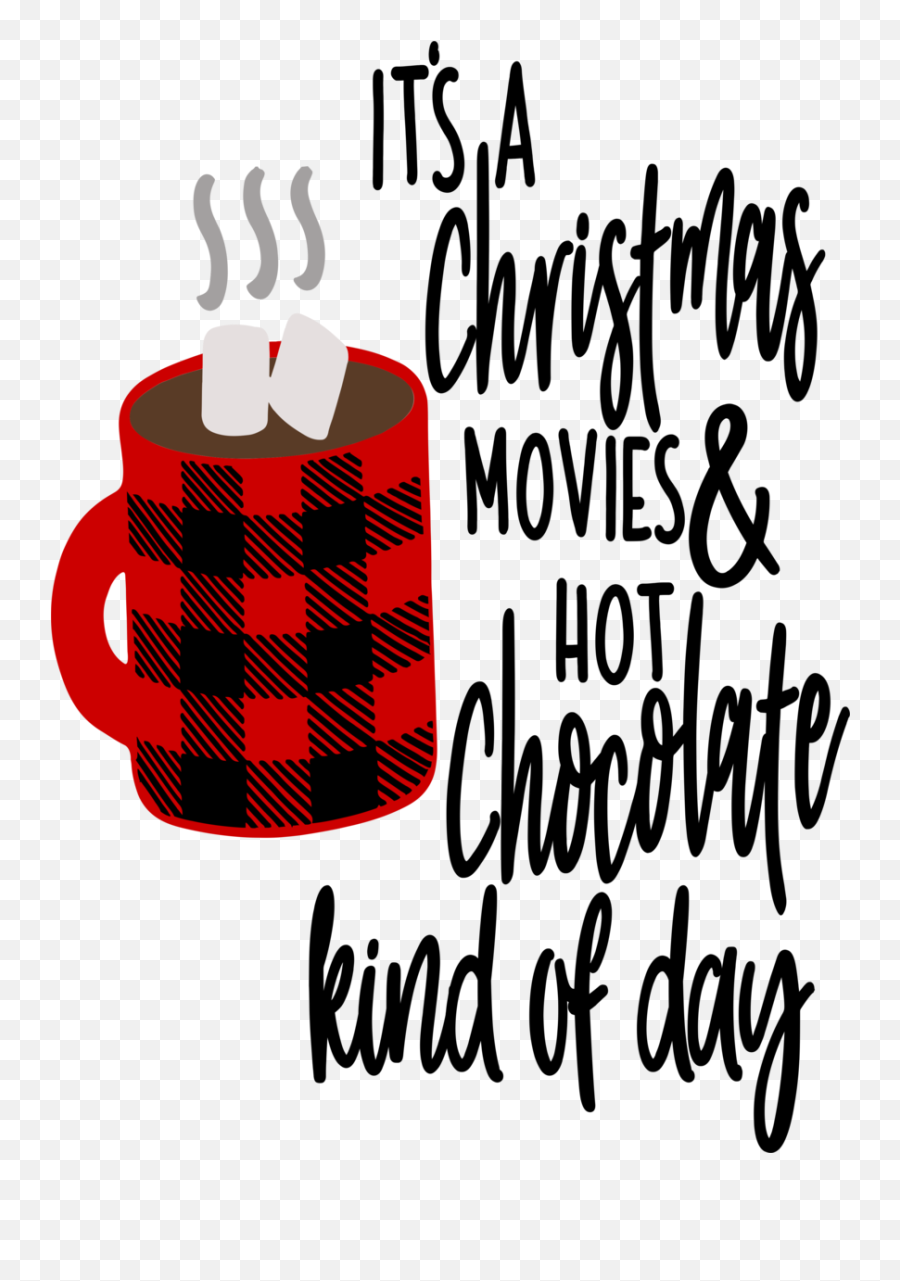 Christmas Movies And Hot Chocolate Svg - Christmas Movie Clipart Free Emoji,Hot Cocoa Clipart