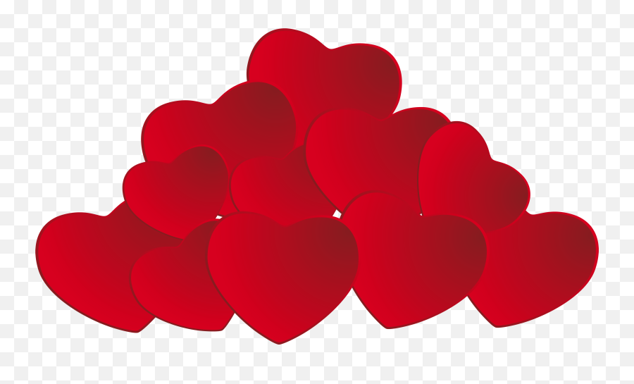 Pile Of Hearts Png Clipart - Pile Of Hearts Png Emoji,Hearts Transparent