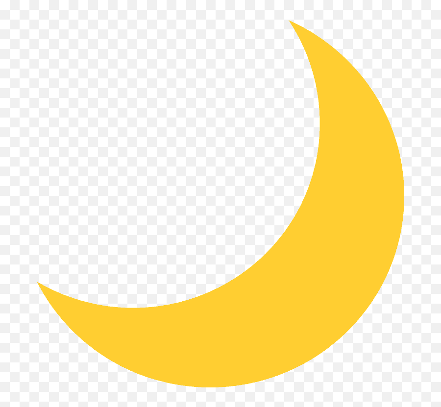 Crescent Moon Id 1568 Emojicouk - Transparent Background Moon Emoji,Crescent Moon Png