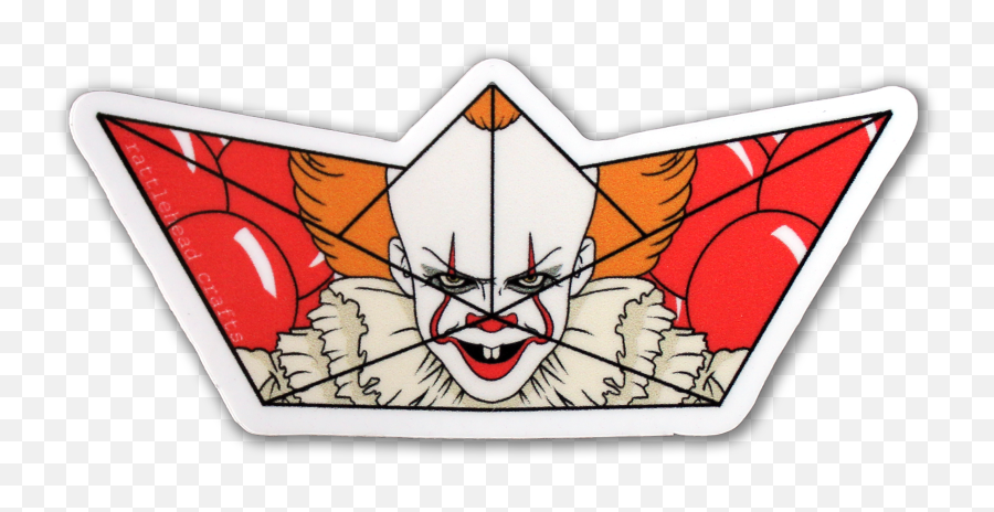 Pennywise Boat Sticker - Automotive Decal Emoji,Pennywise Png