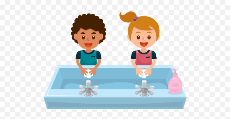 Hand Washing Clip Art - Children Washing Hands Png Emoji,Hands Clipart