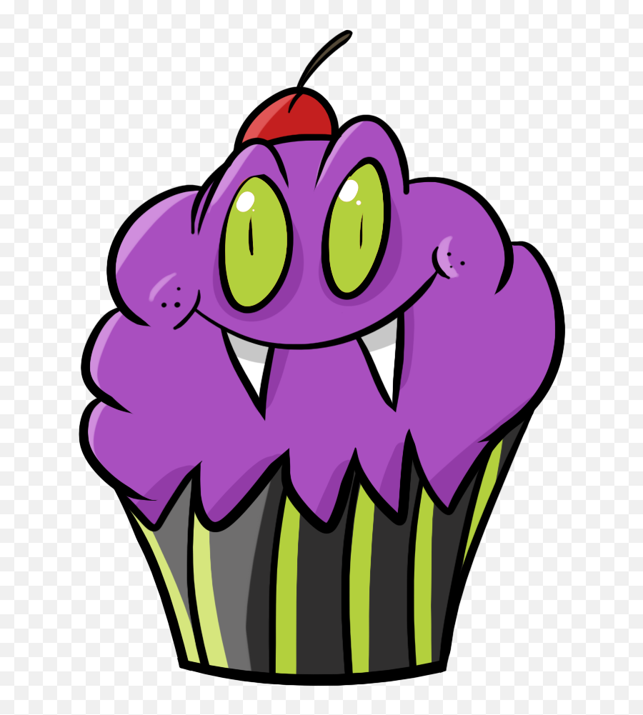 Download Vampire Cupcake Clip Art - Halloween Birthday Halloween Cupcake Clipart Emoji,Birthday Clipart