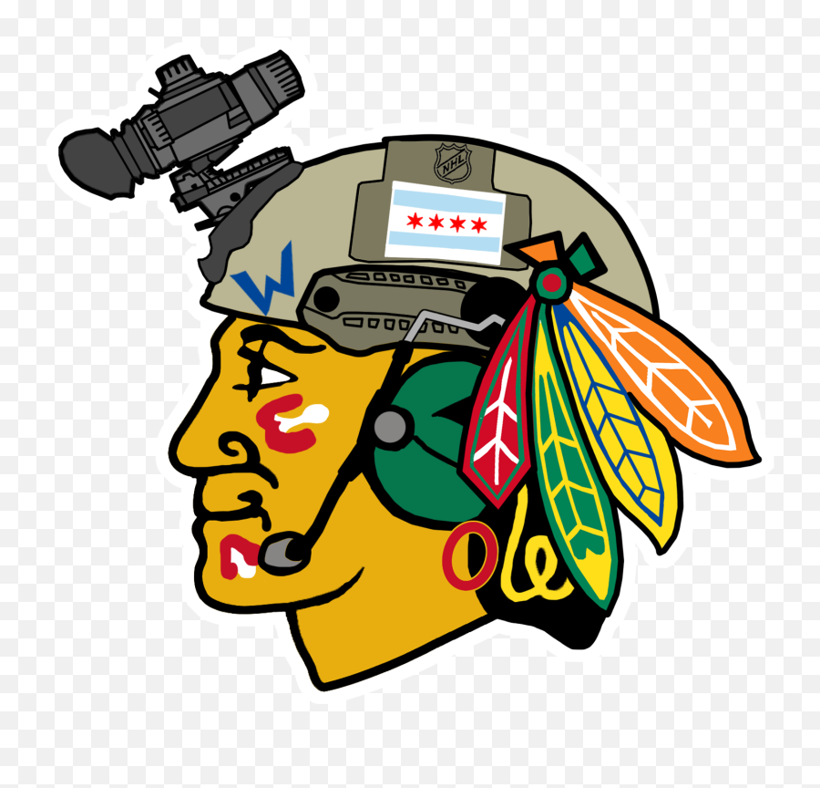 I Made A Chicago Blackhawks Logo In The - Chicago Blackhawks Logo Emoji,Blackhawks Logo