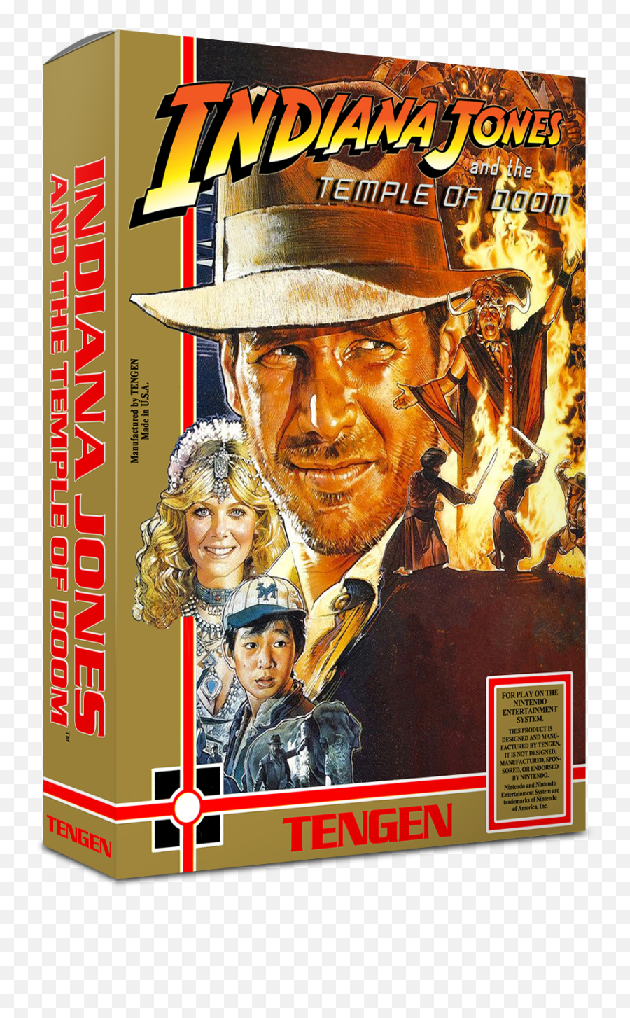 Indiana Jones And The Temple Of Doom Details - Launchbox Indiana Jones And The Temple Of Doom Nes Emoji,Indiana Jones Png