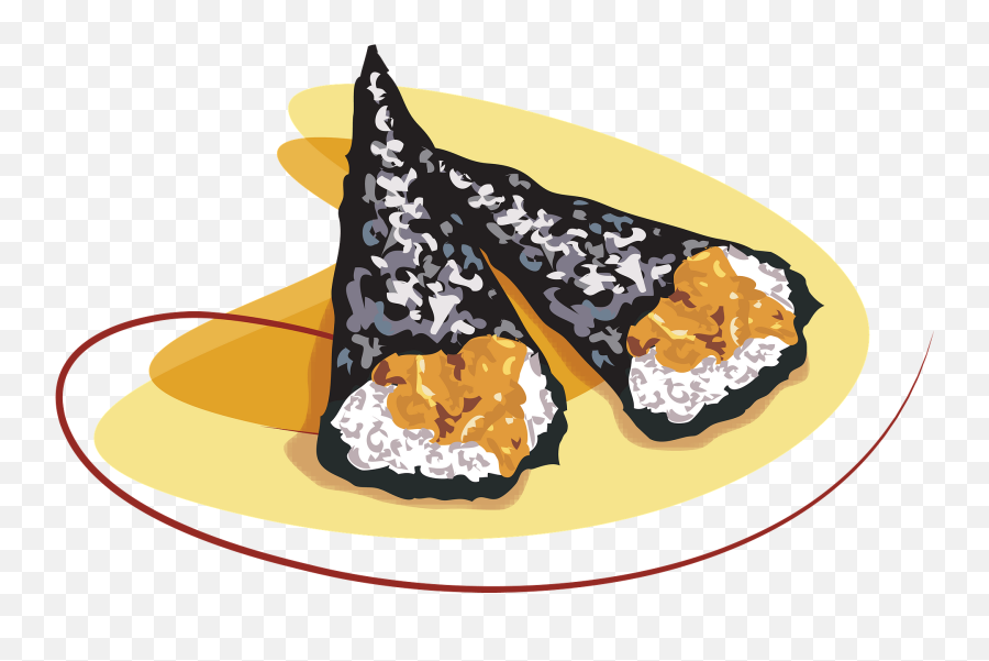 Sushi Clipart - California Roll Emoji,Sushi Clipart