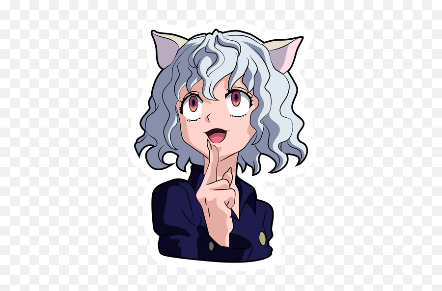 Hunter X Hunter Neferpitou Sticker - Sticker Mania Neferpitou Sticker Emoji,Hunter X Hunter Logo