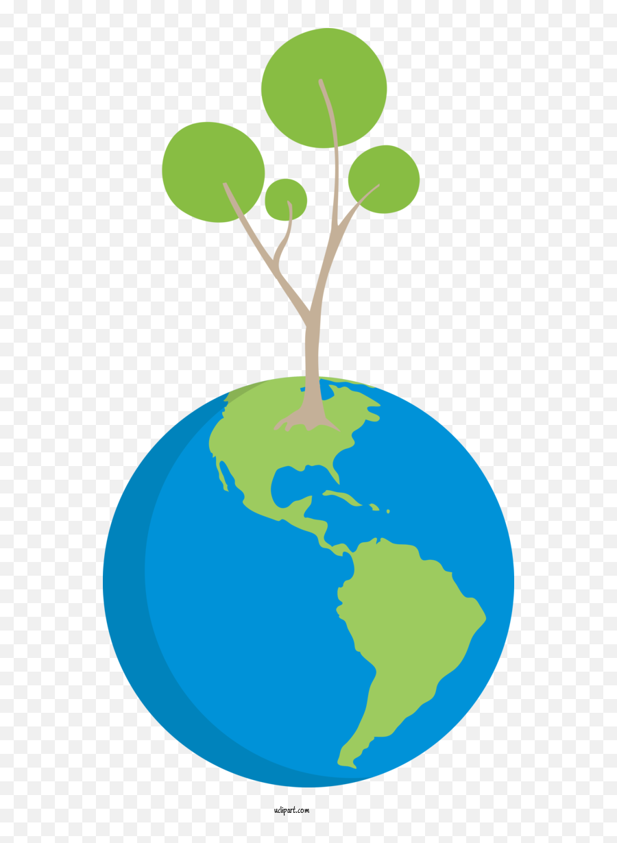 Holidays Globe World World Map For Arbor Day - Arbor Day Emoji,Globe Clipart Transparent
