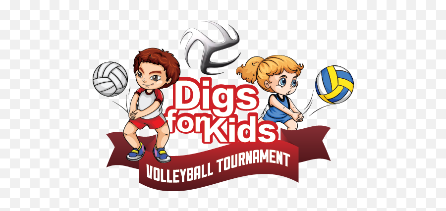 Download Hd Volleyball Clipart Grass - Volleyball Kids Png Emoji,Volleyball Clipart Png