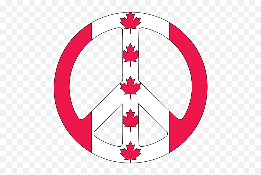 Flag Art Canada Flag Peace Symbol - Clipart Best Emoji,Canadian Flag Clipart