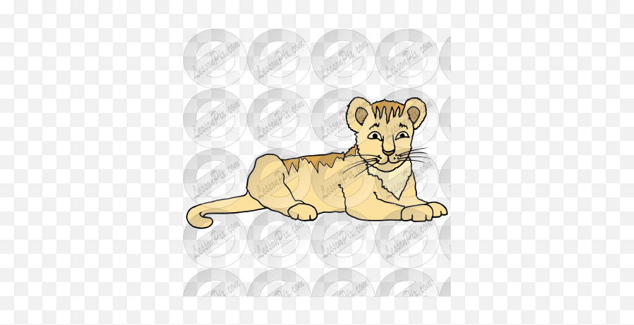 Cub Picture For Classroom Therapy Use - Great Cub Clipart Emoji,Tiger Cub Clipart
