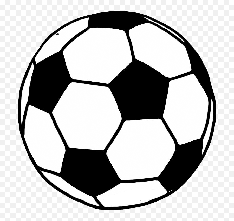Football Line Drawing - Soccer Ball Clipart Transparent Football Line Drawing Emoji,Soccer Ball Clipart