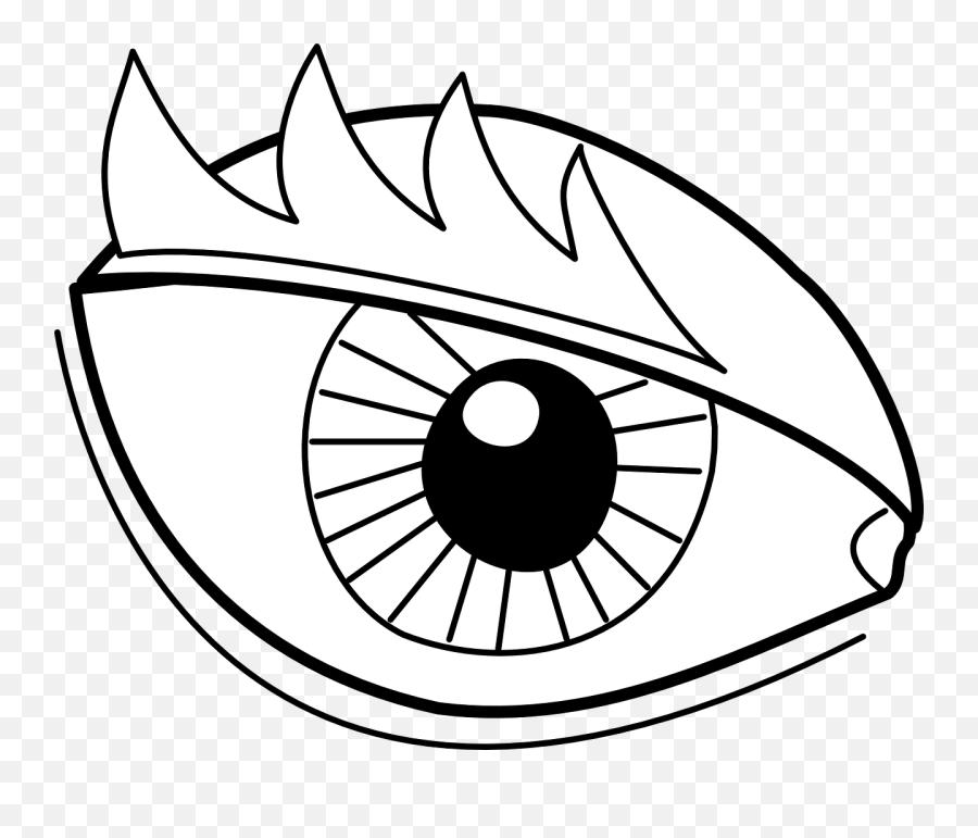 Eye Outline Clip Art - Vector Clipart Panda Free Clipart Black Vsco Logo Png Emoji,Monster Outline Clipart