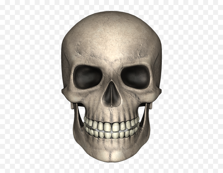 Sugar Skull Clipart Transparent Background - Skull Png Scary Emoji,Sugar Skull Clipart