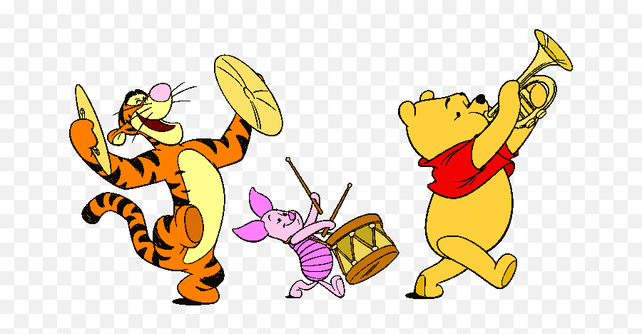 Baby Winnie The Pooh And Friends Clipart Download Free Clip - Winnie The Pooh Band Clipart Emoji,Best Friends Clipart