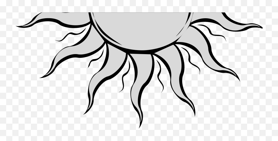 Half Sun Clipart - Half Sun Clip Art Emoji,Sun Clipart