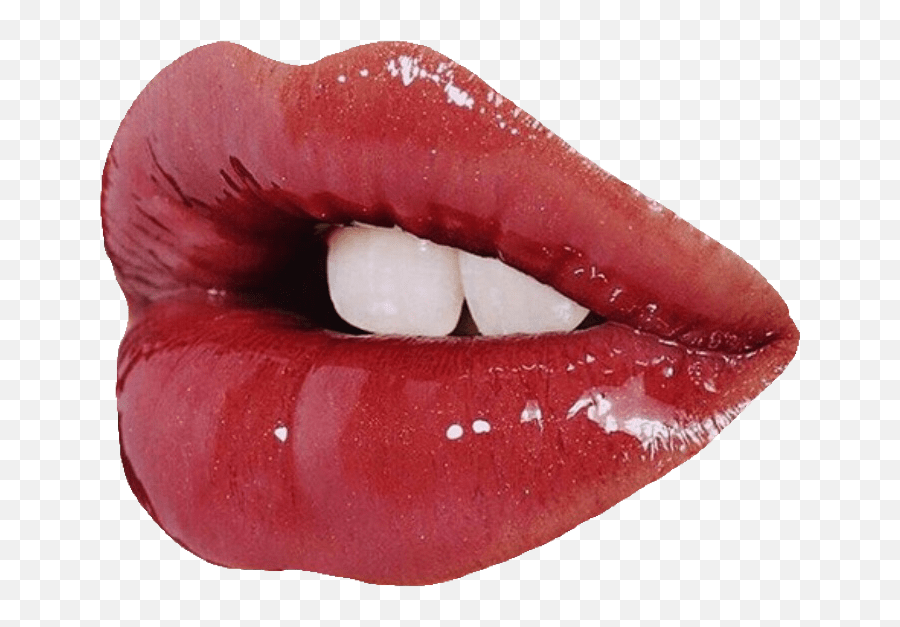 Lip Gloss Mouth - Glossy Lips Png Emoji,Lips Png