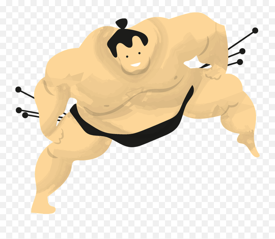 Sumo Clipart - Fictional Character Emoji,Dodgeball Clipart