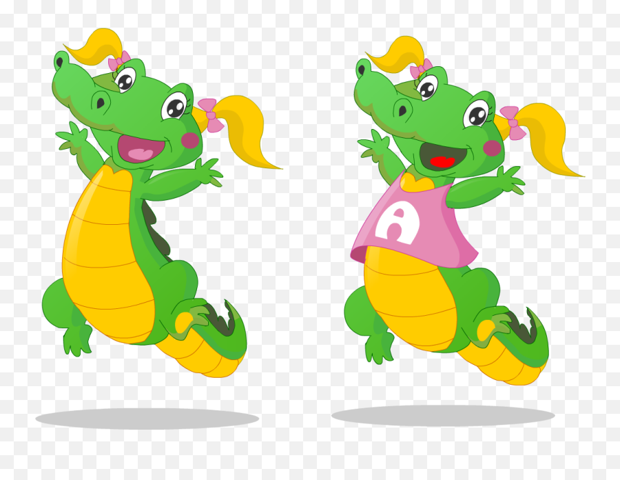 Cartoon Female Alligator Transparent Cartoon - Jingfm Girl Gator Clip Art Emoji,Alligator Clipart