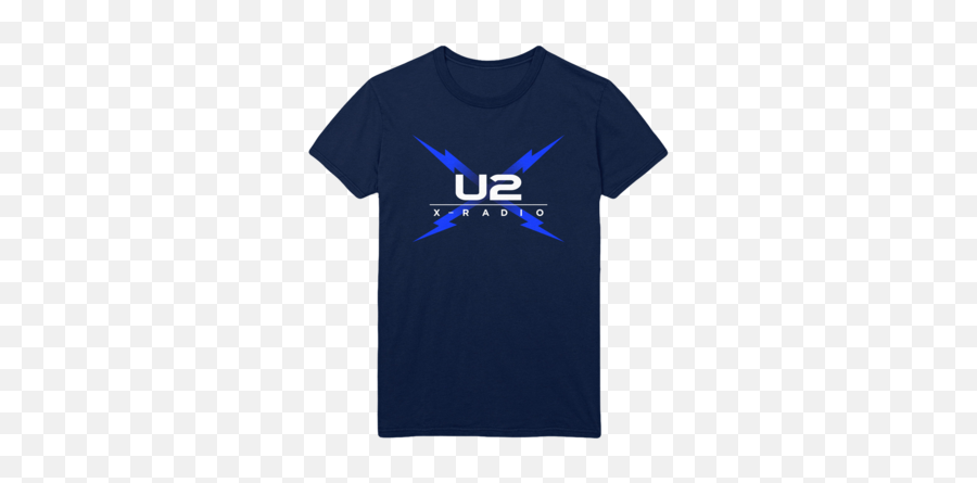 U2 X - Radio Deep Navy Tee Bizarro Emoji,U2 Logo