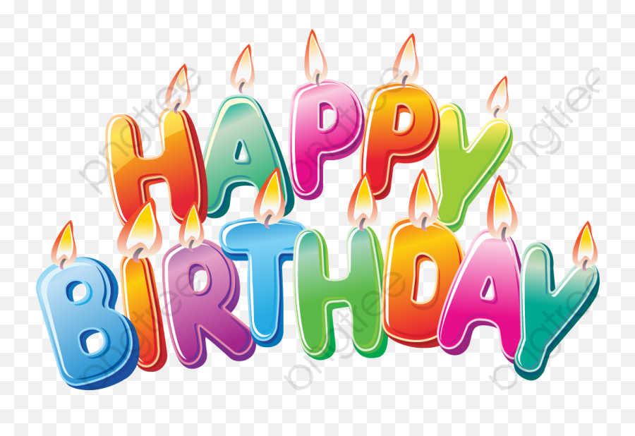 Happy Birthday Clipart Colorful - Happy Birthday Cake Png Transparent Happy Birthday Candles Emoji,Birthday Clipart