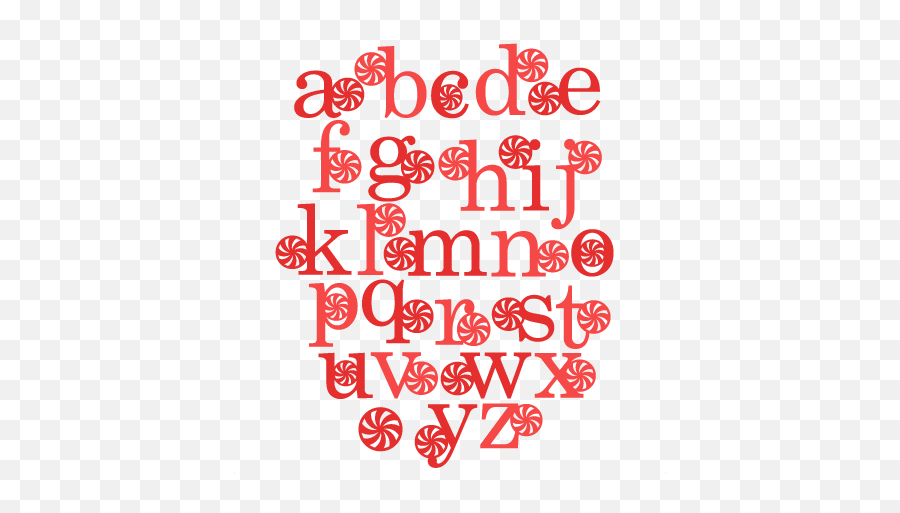 Cut Outs For Cricut Cute Svg Cut Files - Free Christmas Lower Case Alphabet Emoji,Peppermint Clipart