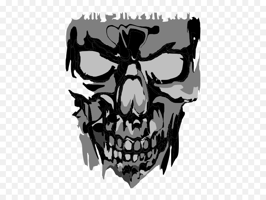 Download Evil Skull And Crossbones Png Royalty Free Stock - Scary Skull And Crossbones Clipart Emoji,Crossbones Png