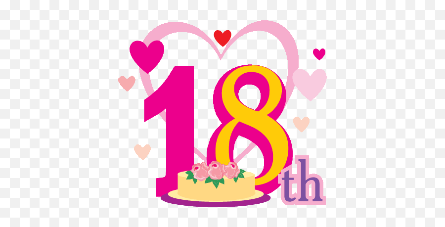 Happy 60th Birthday Clip Art - 18th Wedding Anniversary Clipart Emoji,60th Birthday Clipart