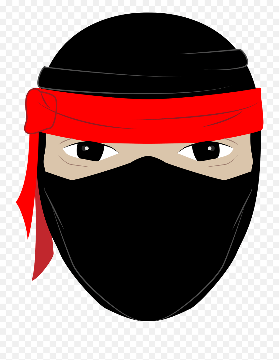 Ninja Face Clipart - Ninja Mask Clipart Png Emoji,Ninja Transparent