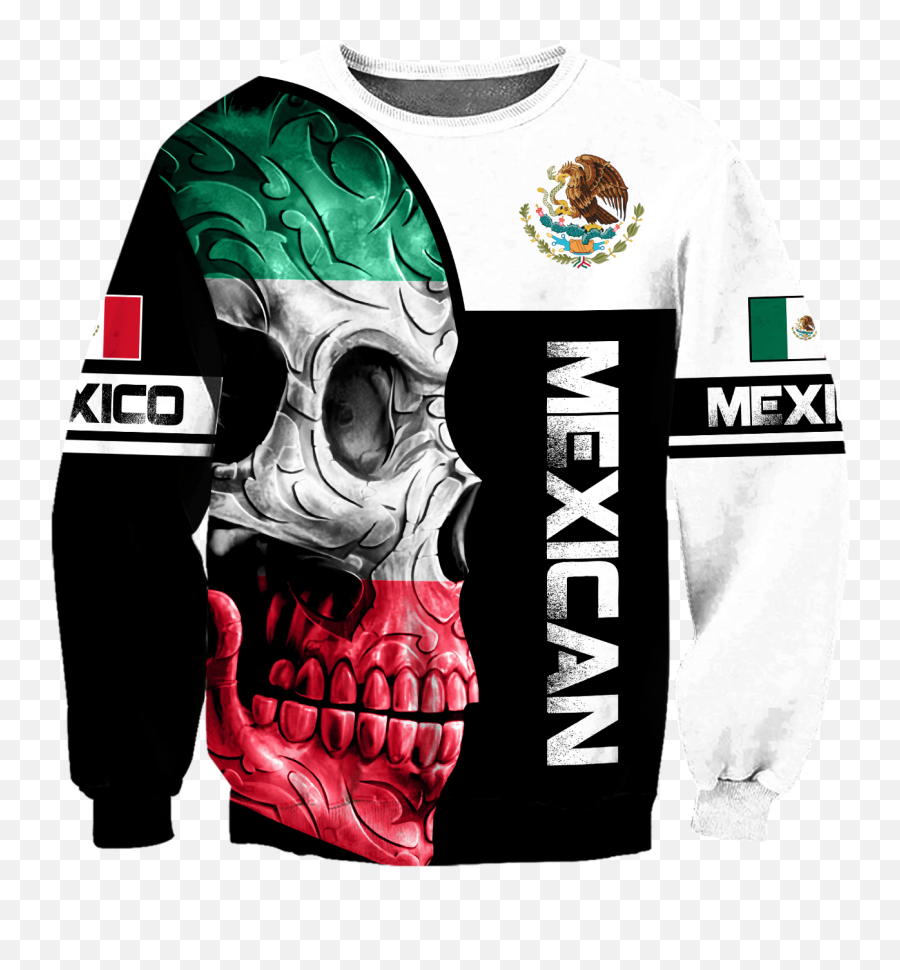 Mexican Flag Logo Skull And Eagle 3d All Over Printed Unisex Hoodie Emoji,Mexican Flag Logo