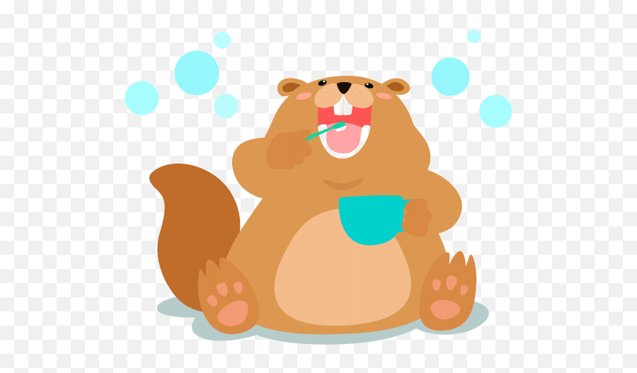 Medzsoft - Bear Brush Teeth Cartoon Emoji,Brush Teeth Clipart