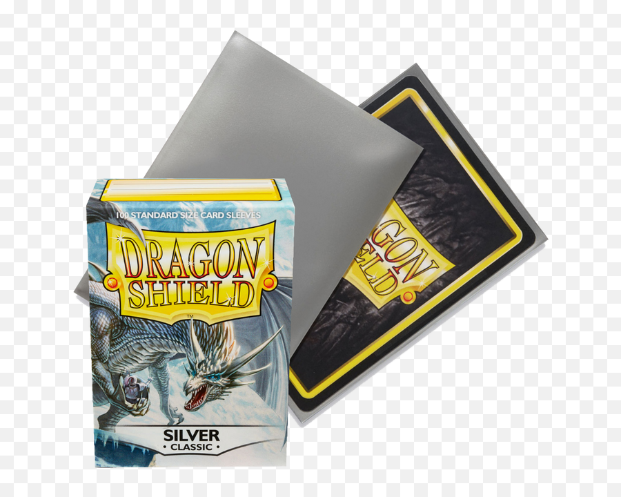 Silverdragon Shield Card Protectors Sleeves U2014 Dragon Emoji,Silver Shield Png