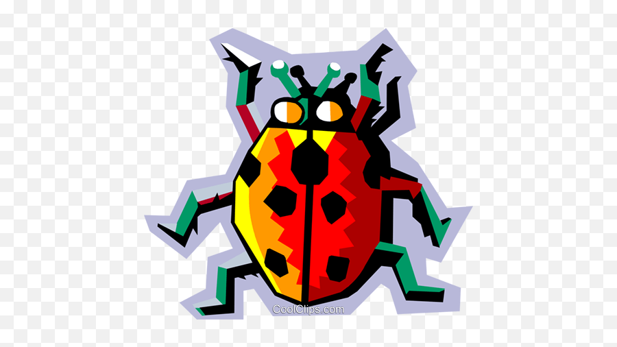 Stylized Ladybug Royalty Free Vector Clip Art Illustration Emoji,Ladybug Clipart Free