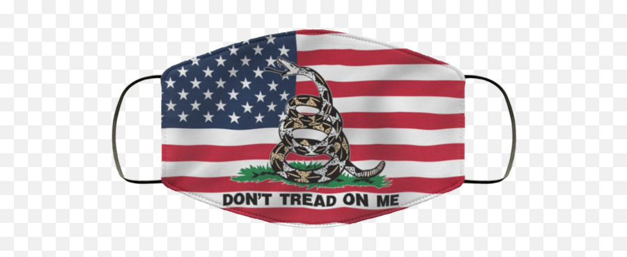Usa Donu0027t Tread On Me Tea Party Patriotic Flag Face Mask Emoji,Dont Tread On Me Png