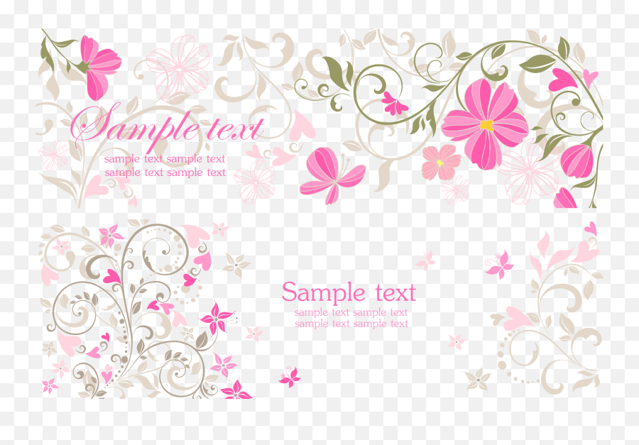 Invitation Png - Flower Clip Art Pink Vine Flower Clipart Free Download Background Wedding Emoji,Pink Clipart